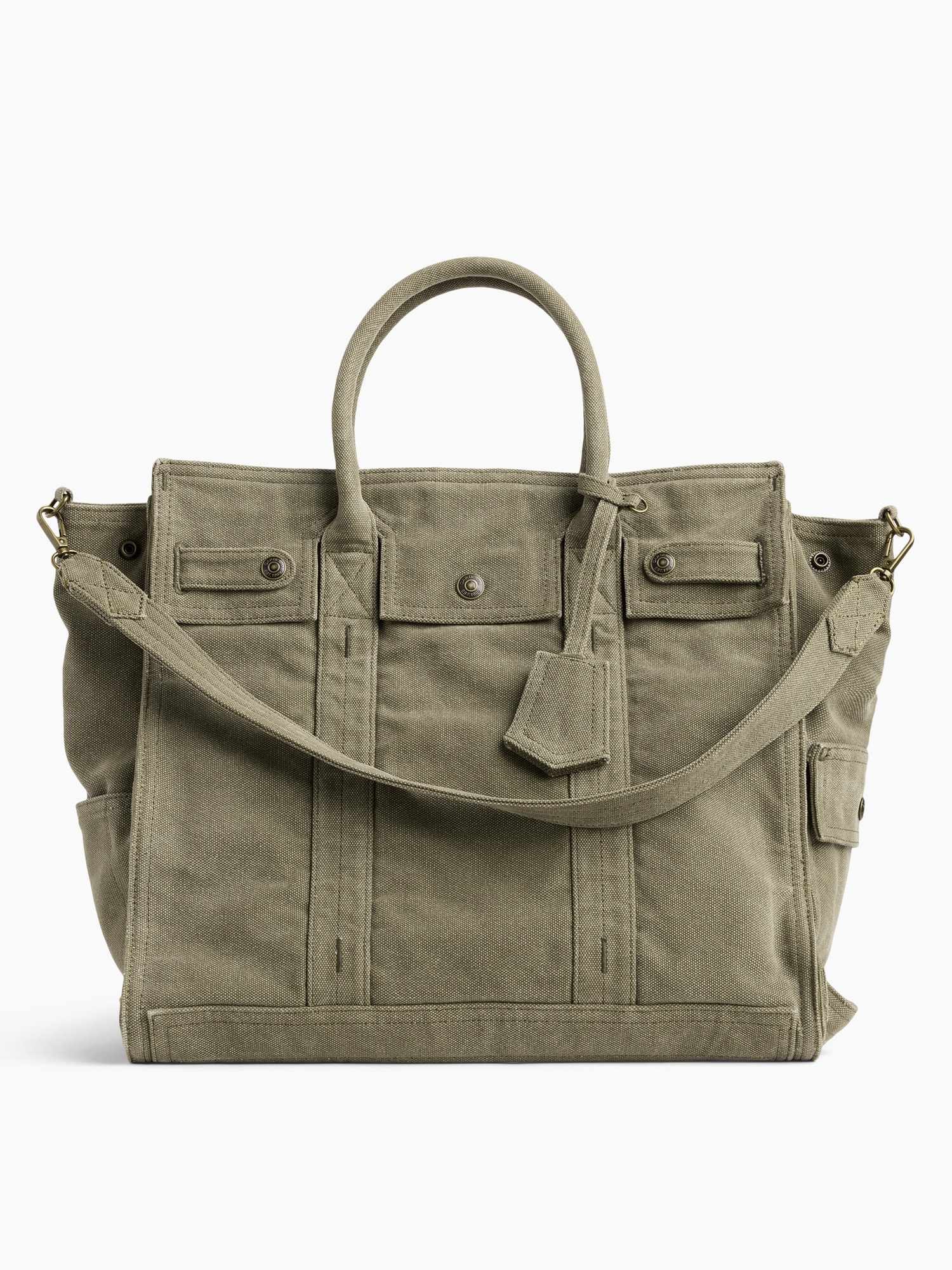 Large Canvas Five Pocket Tote