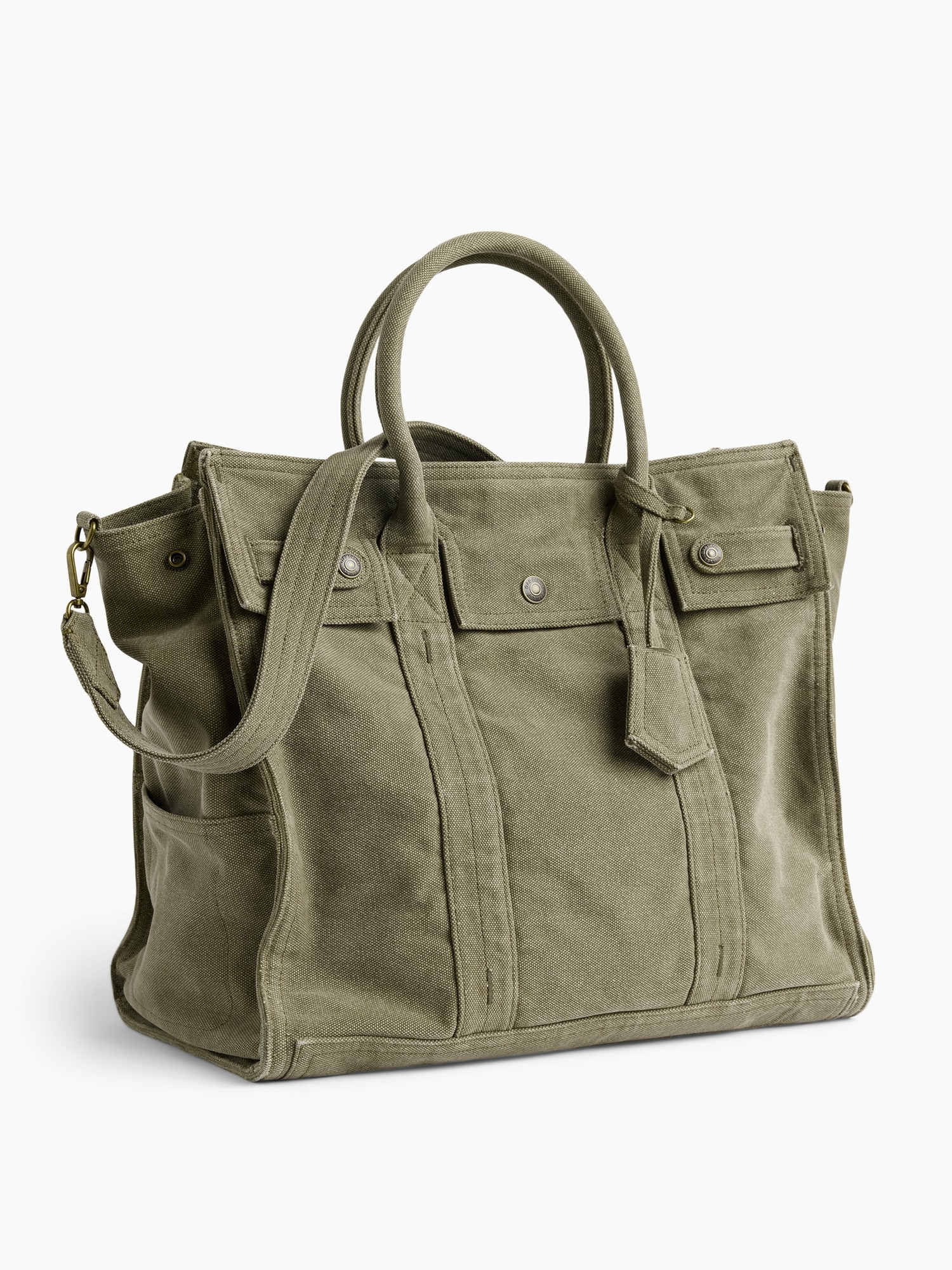 Large Canvas Five Pocket Tote
