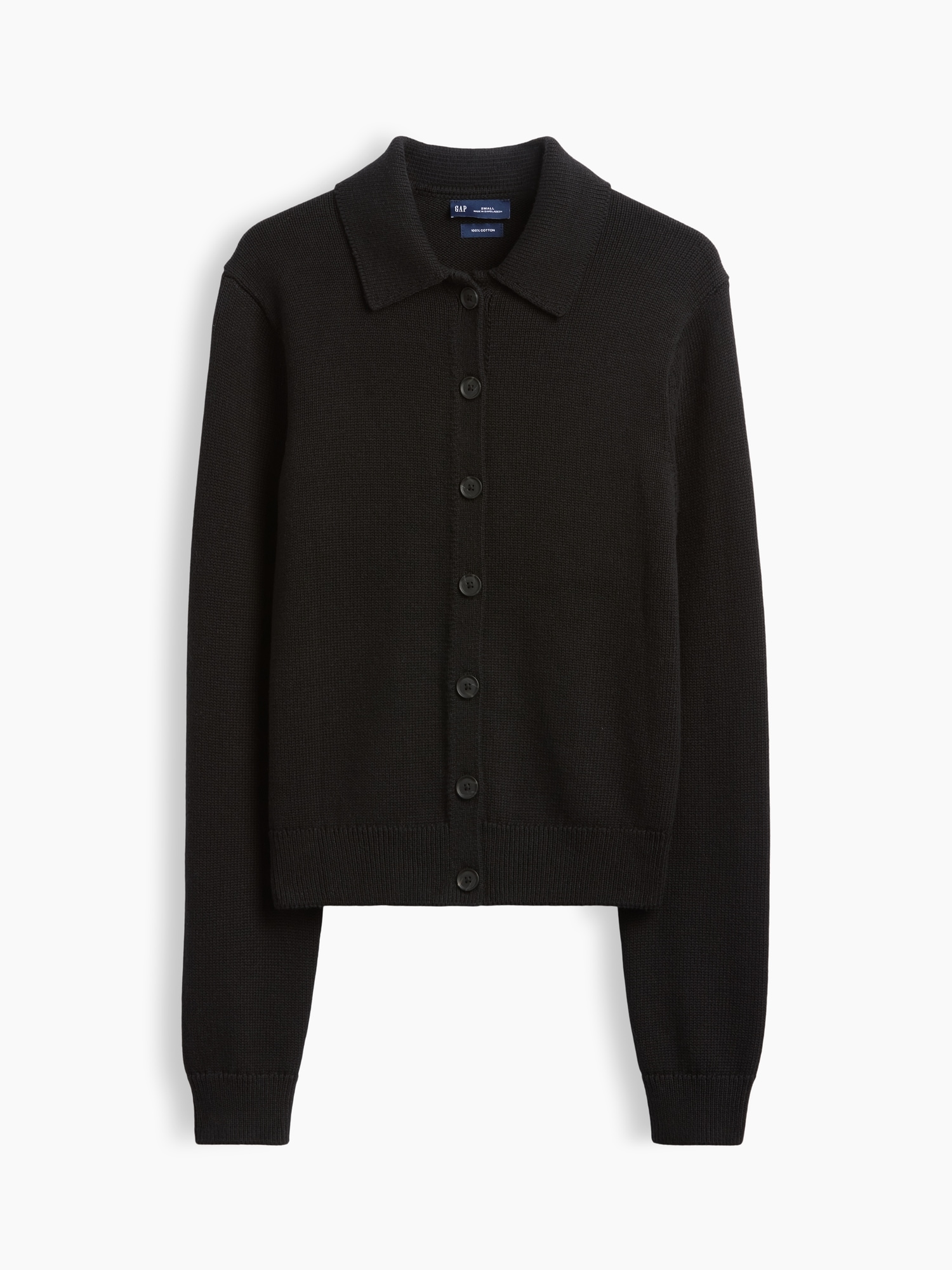 100% Cotton Polo Shirt Cardigan Sweater