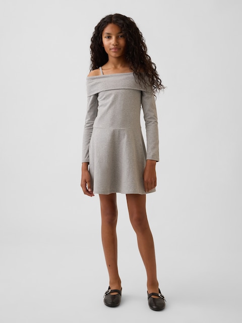 ROBE À ÉPAULES DÉNUDÉES EN JERSEY POUR ENFANT
