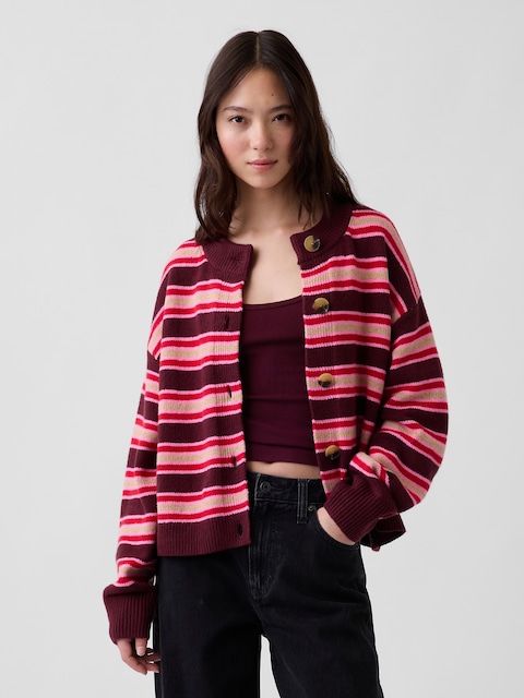 CARDIGAN SURDIMENSIONNÉ ÉPAIS EFFET CACHEMIRE