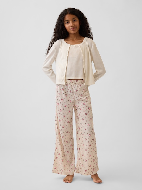 Kids Recycled Pointelle PJ Pants