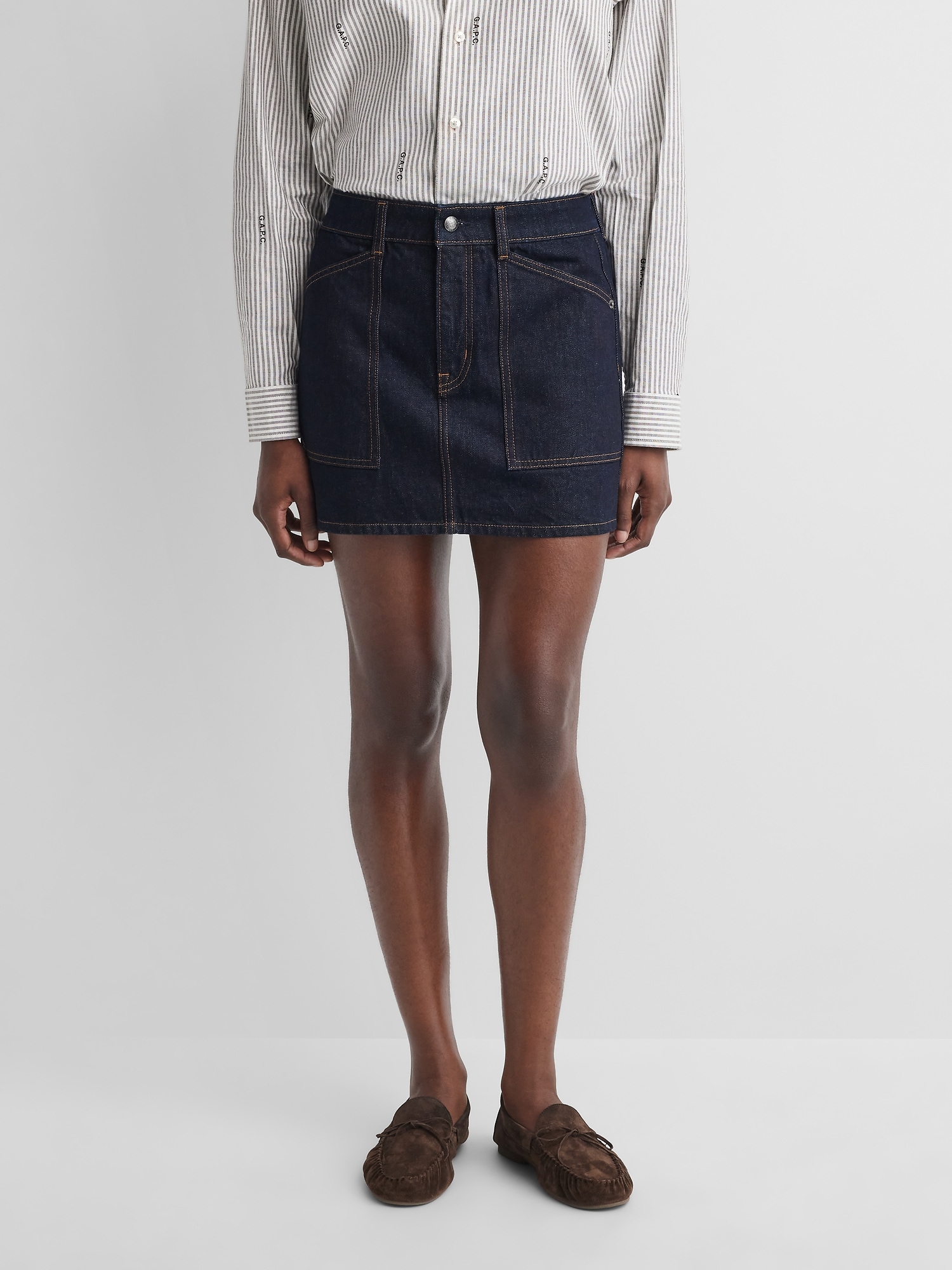 × A.P.C. Denim Mini Skirt