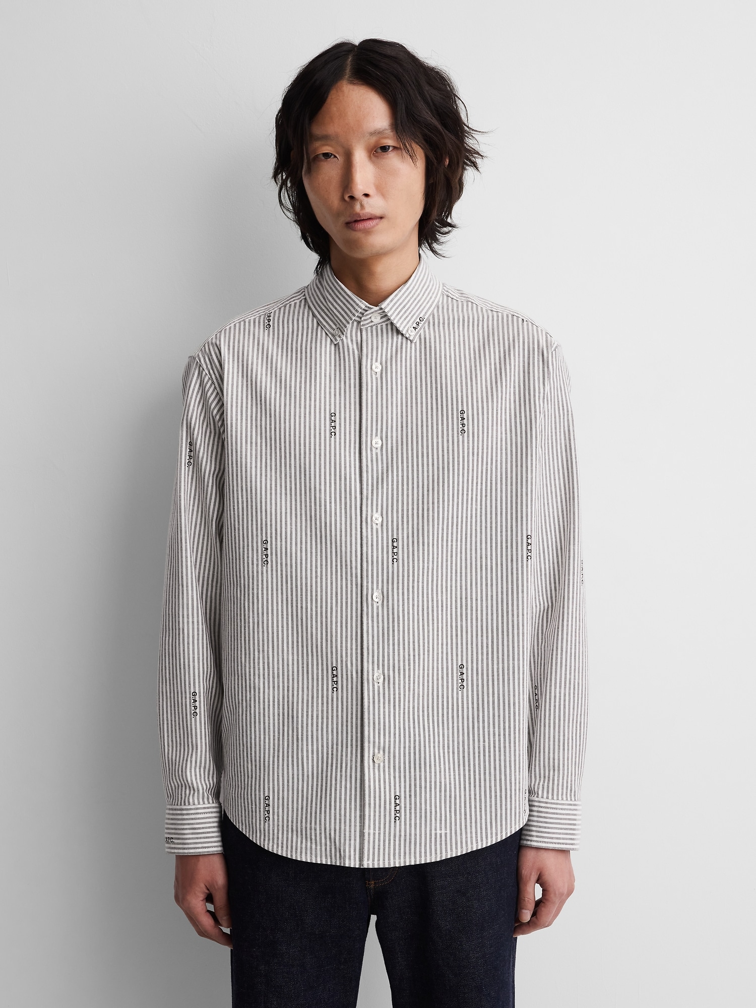 Gap × A.P.C. Relaxed Logo Oxford Shirt
