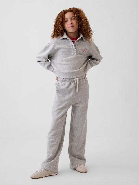 PANTALON DÉCONTRACTÉ EN COTON OUATÉ VINTAGEDOUX POUR ENFANT