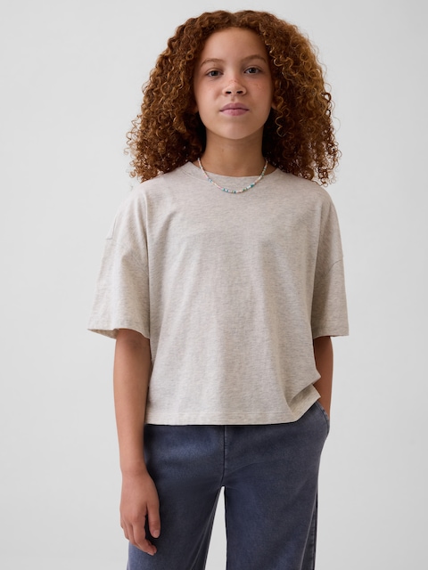 T-SHIRT SURDIMENSIONNÉ DROIT POUR ENFANT
