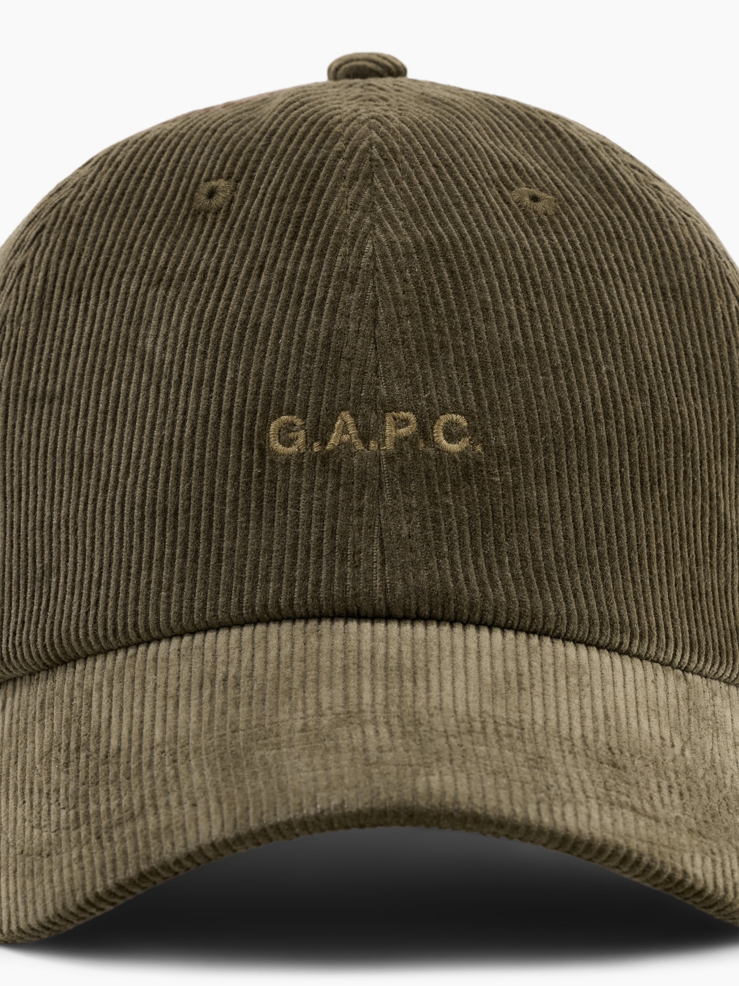 × A.P.C. Logo Corduroy Baseball Hat