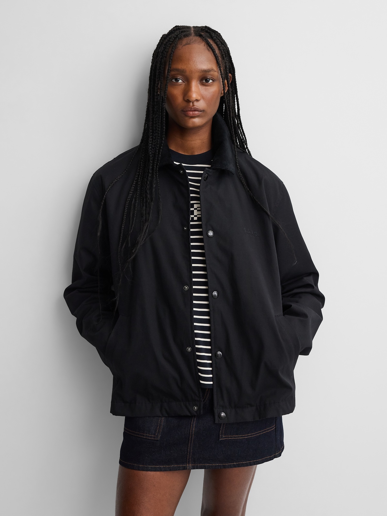× A.P.C. Coated Canvas Coach Jacket