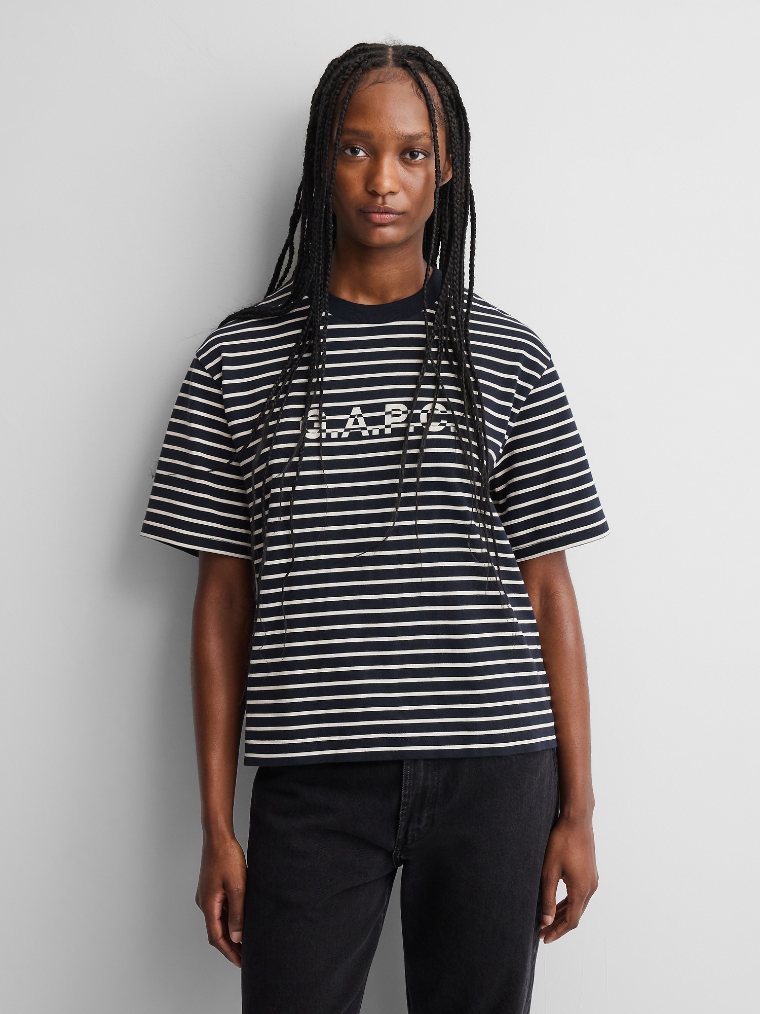 × A.P.C. Logo Stripe T-Shirt