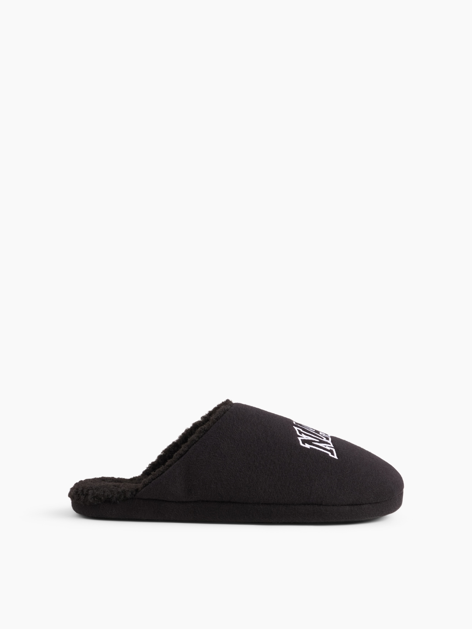 Sherpa-Lined NAP Logo Slippers