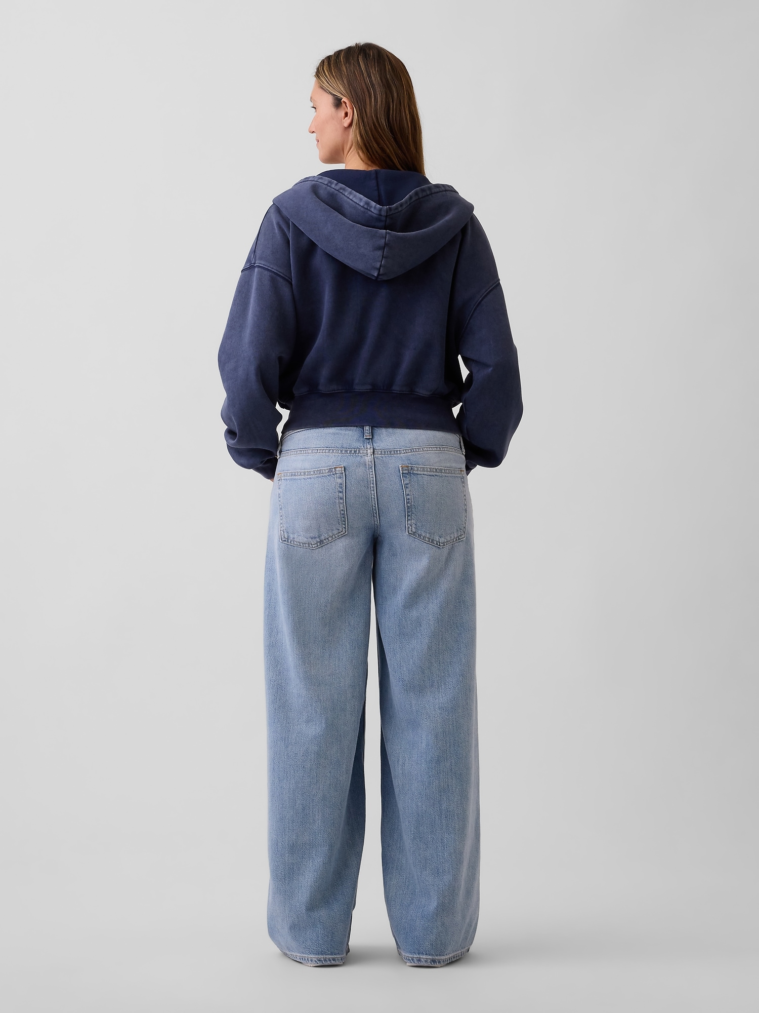 Maternity UltraSoft Full-Panel Baggy Jeans