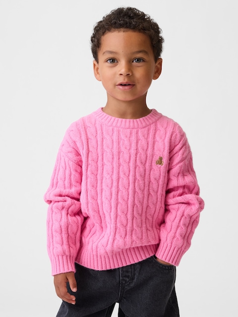 CHANDAIL EN TRICOT TORSADÉ EFFET CACHEMIRE POUR BÉBÉ ET TOUT-PETIT