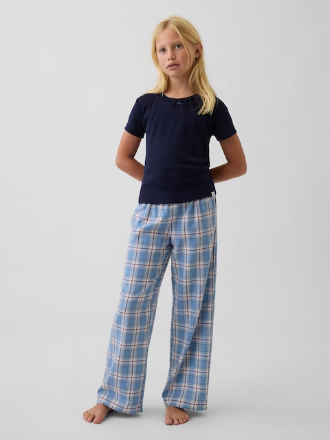 T-SHIRT DE PYJAMA EN TRICOT POINTELLE DE MATIÈRE RECYCLÉE POUR ENFANT
