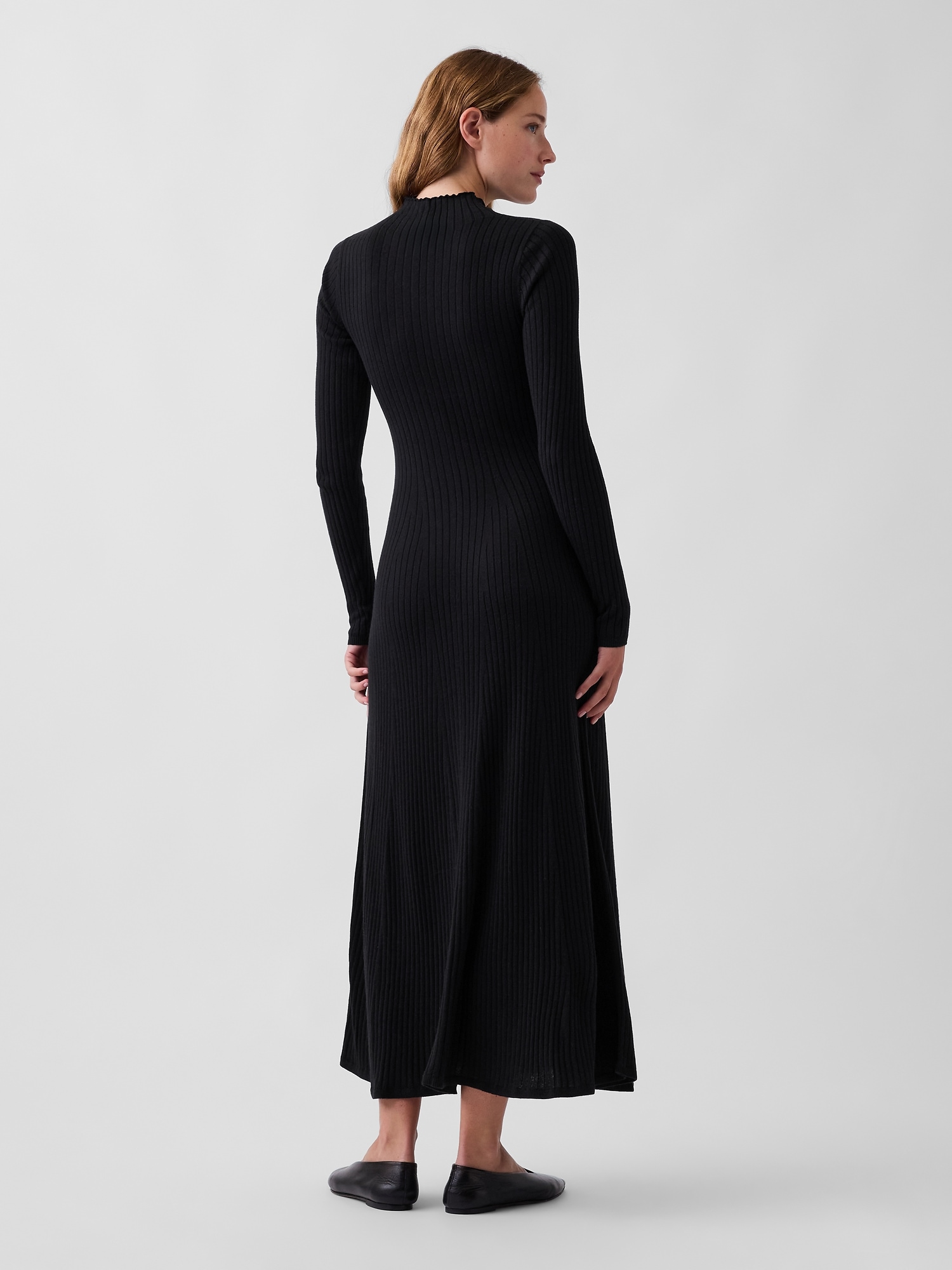 Lightweight CashSoft Rib Sweater Maxi Dress