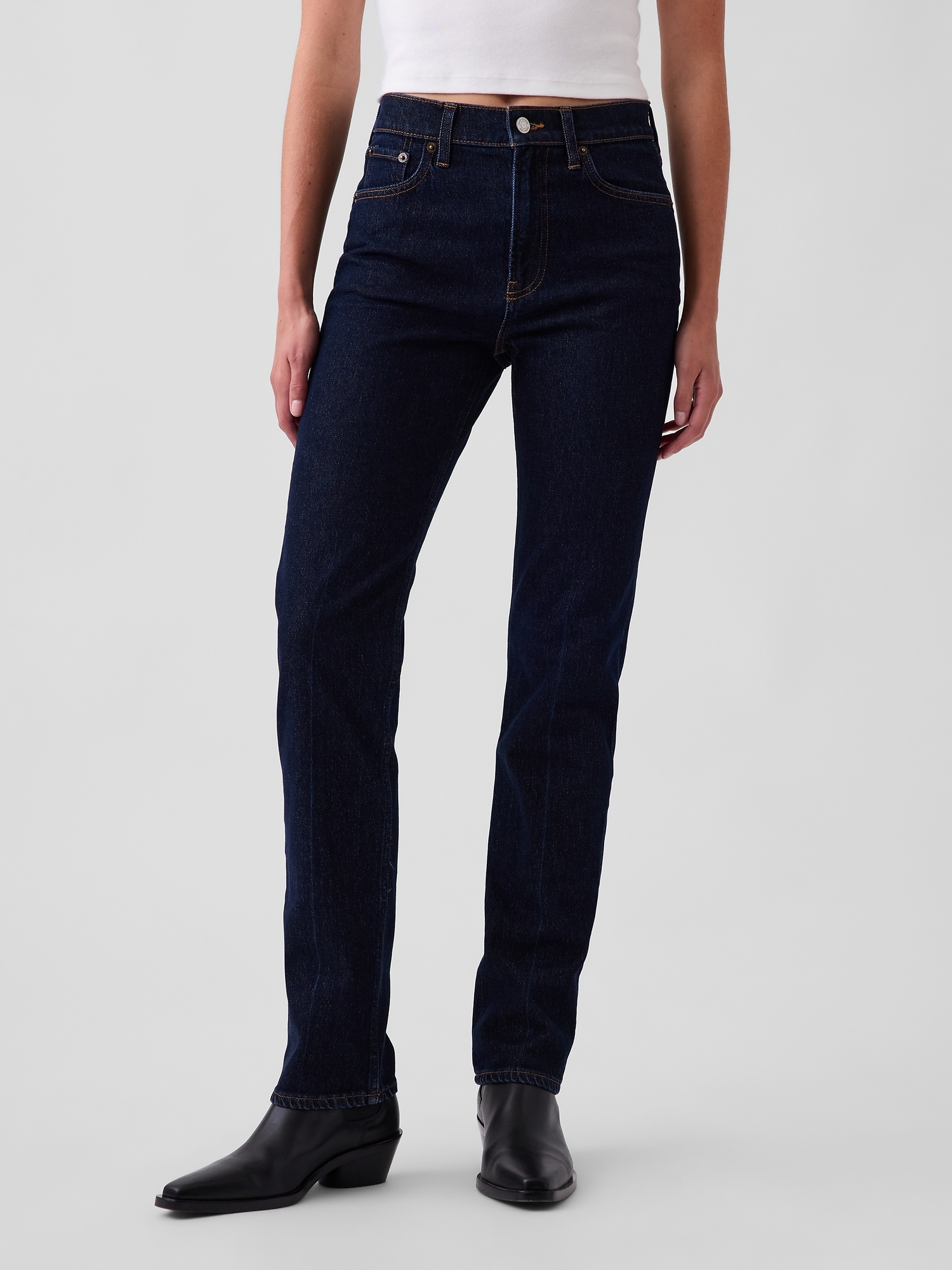 High Rise '90s Slim Straight Jeans
