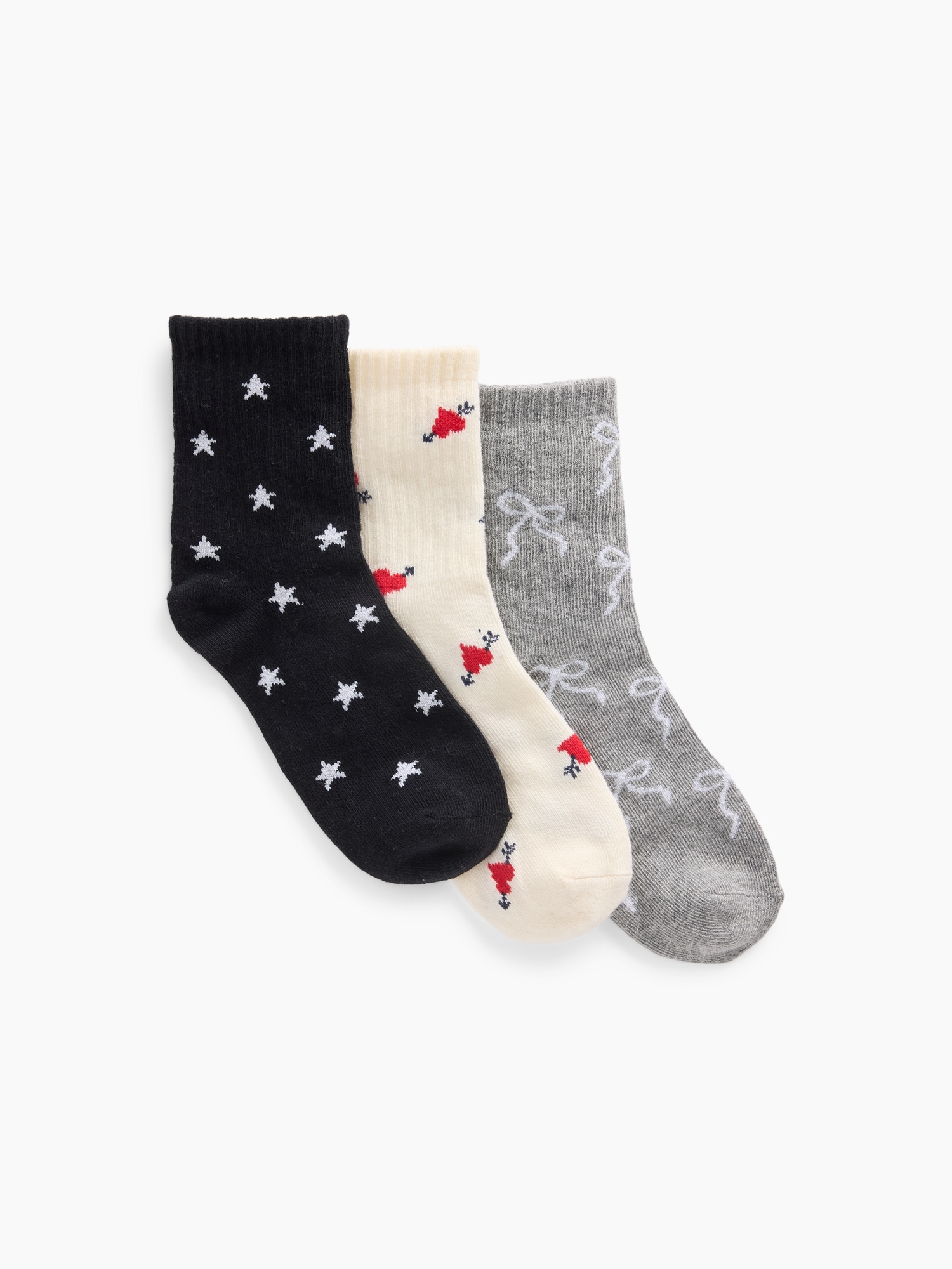 Kids Print Crew Socks (3-Pack)