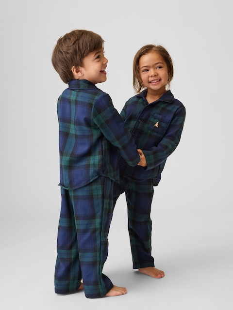 PYJAMA EN FLANELLE RECYCLÉE POUR BÉBÉ ET TOUT-PETIT