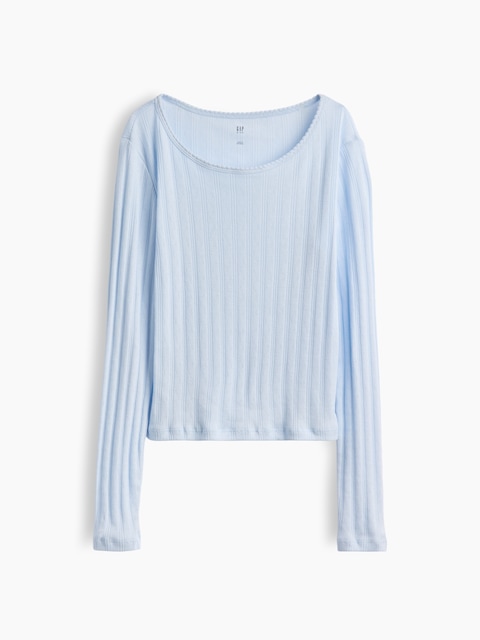 T-SHIRT EN TRICOT POINTELLE POUR ENFANT