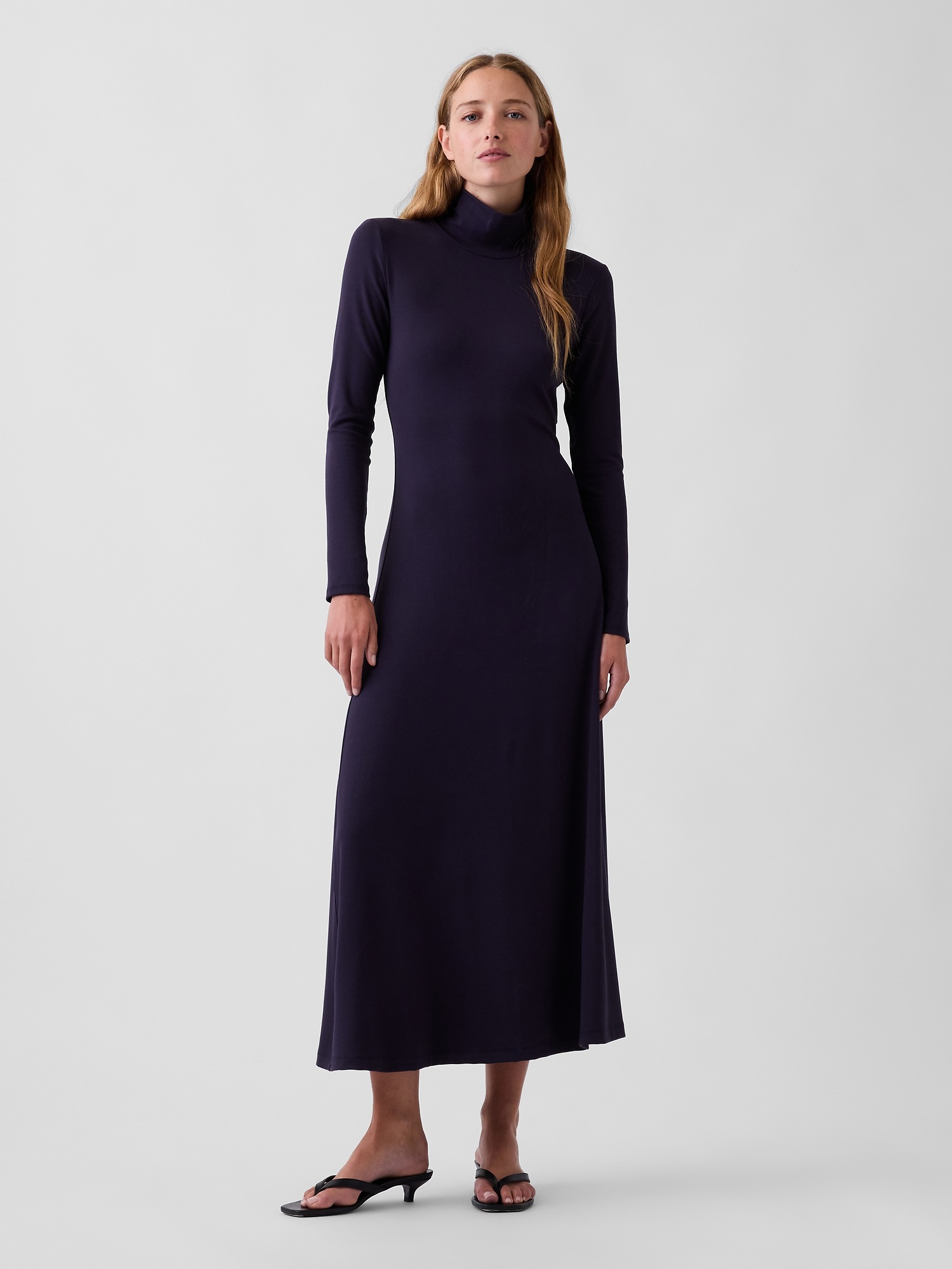 Mockneck Maxi Dress