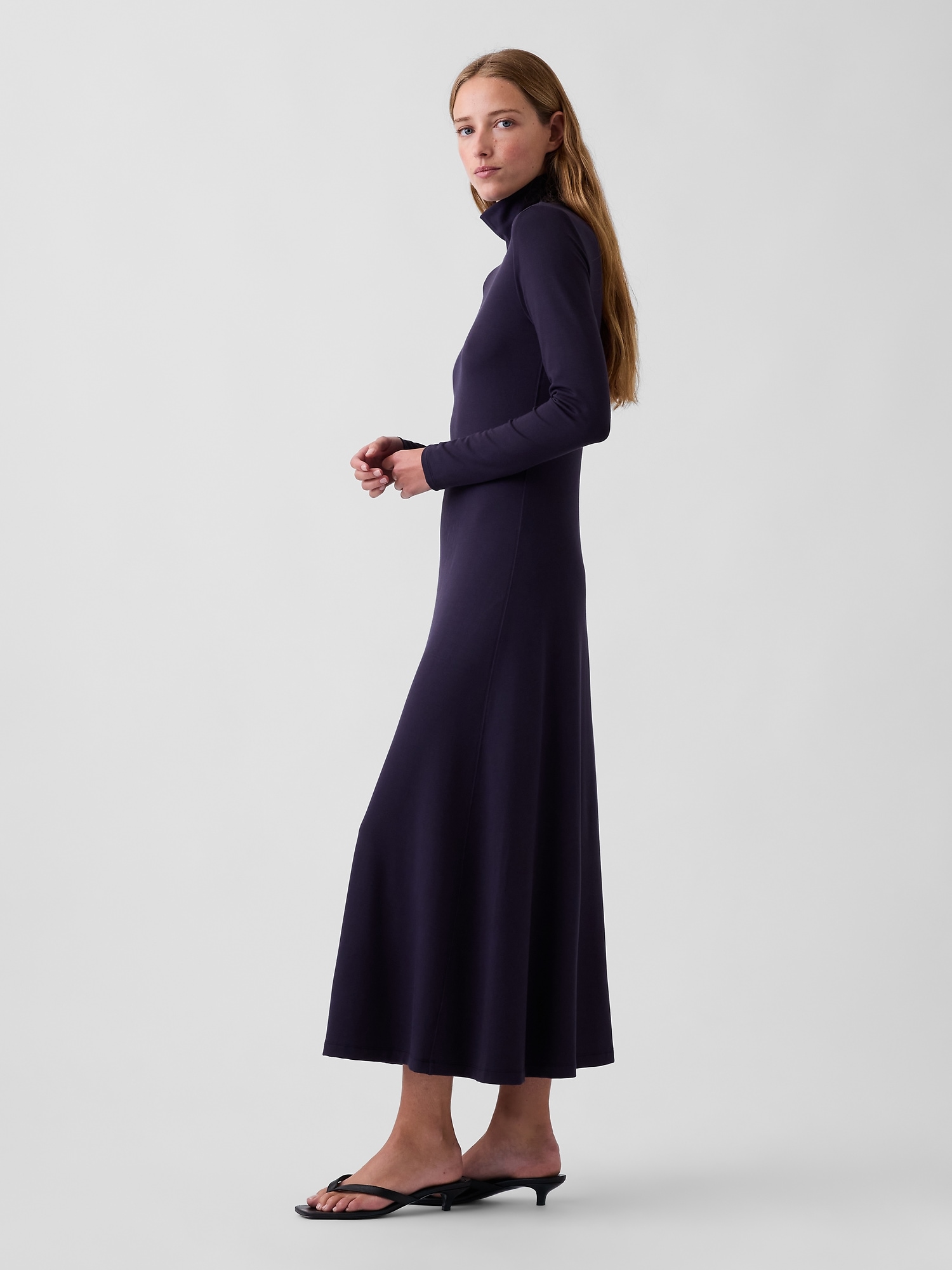Mockneck Maxi Dress
