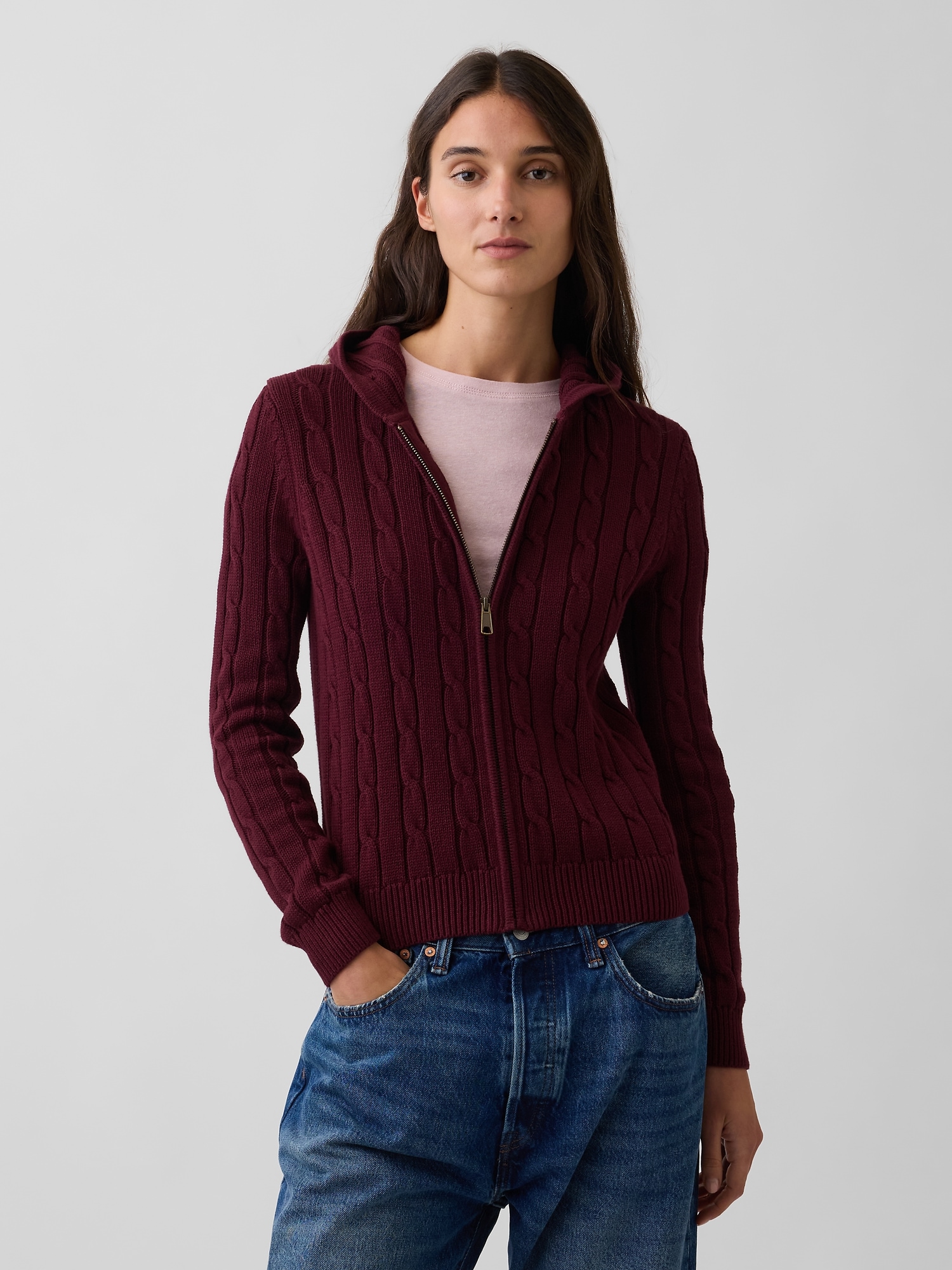 Cardigan With Zipper | Gap Canada