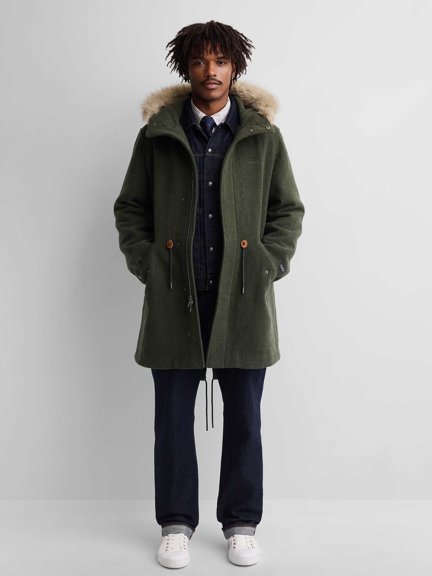 Gap × A.P.C. Oversized Wool-Blend Parka