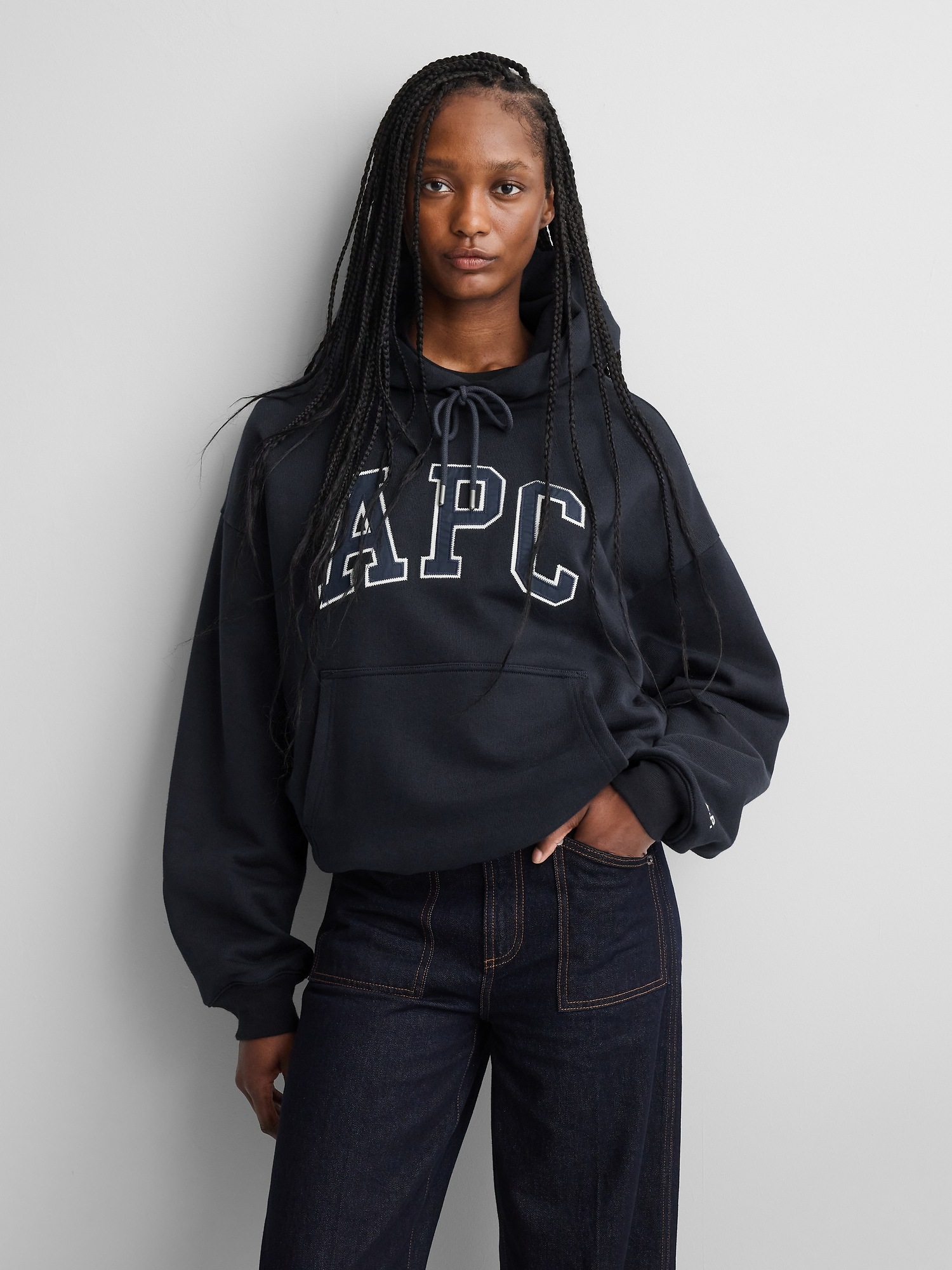 A.P.C. Extra Heavyweight Logo Hoodie