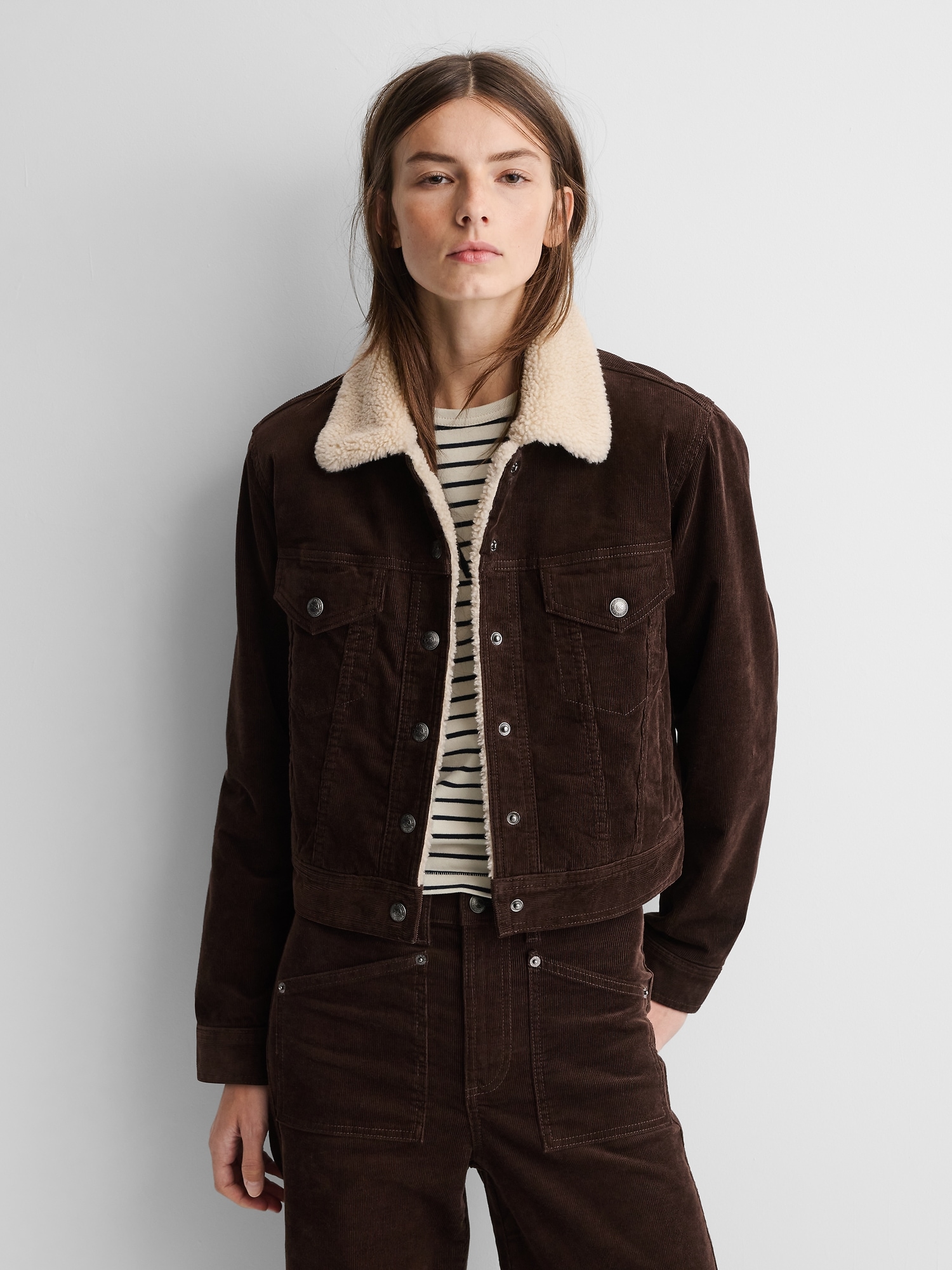 × A.P.C. Icon Corduroy Crop Jacket