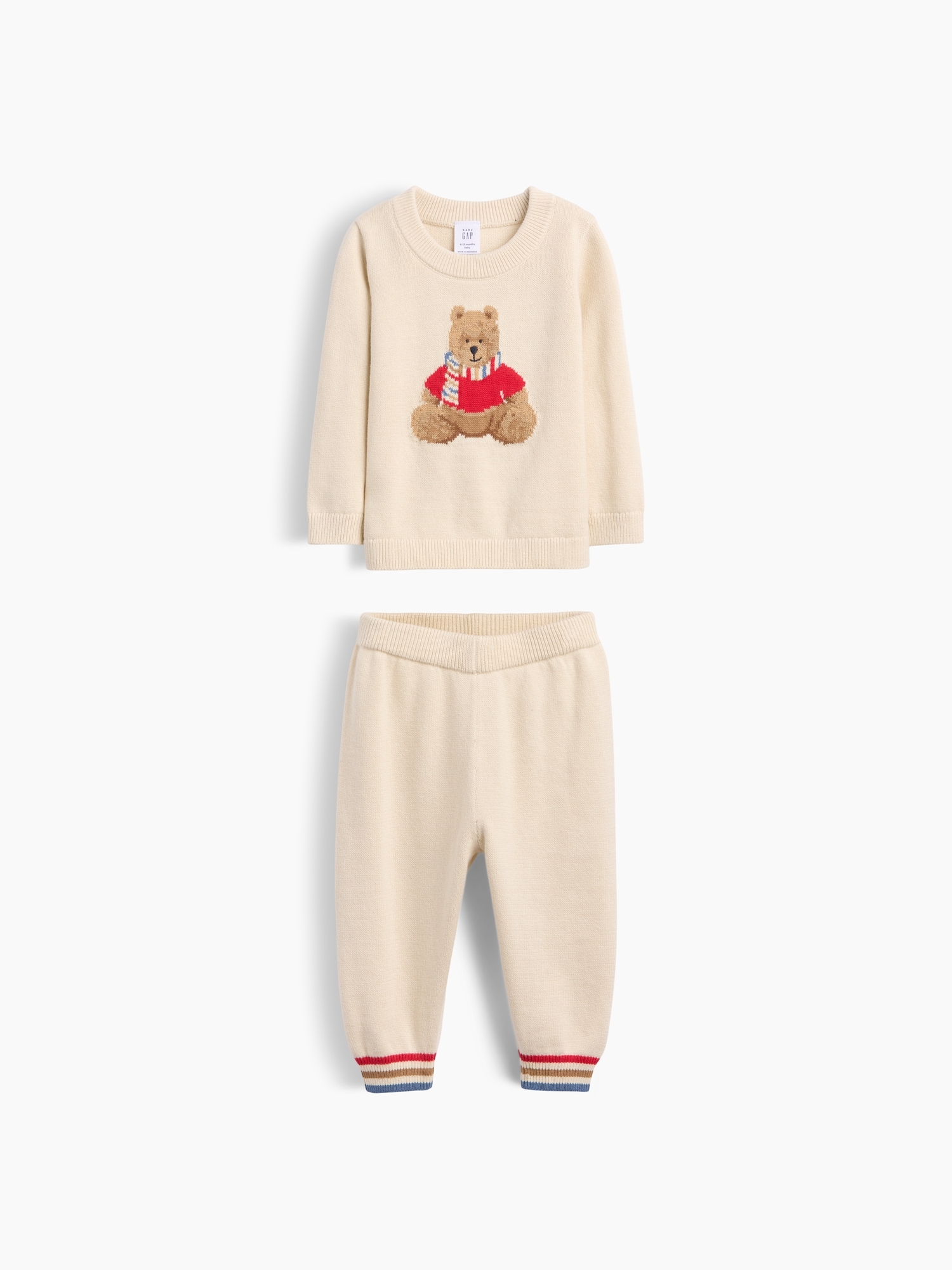 Ensemble en tricot à ourson Brannan pour Bébé