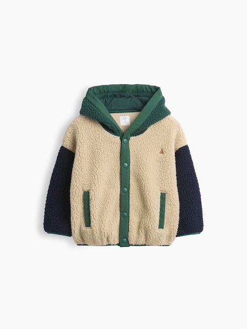 Baby & Toddler Hooded Sherpa Jacket