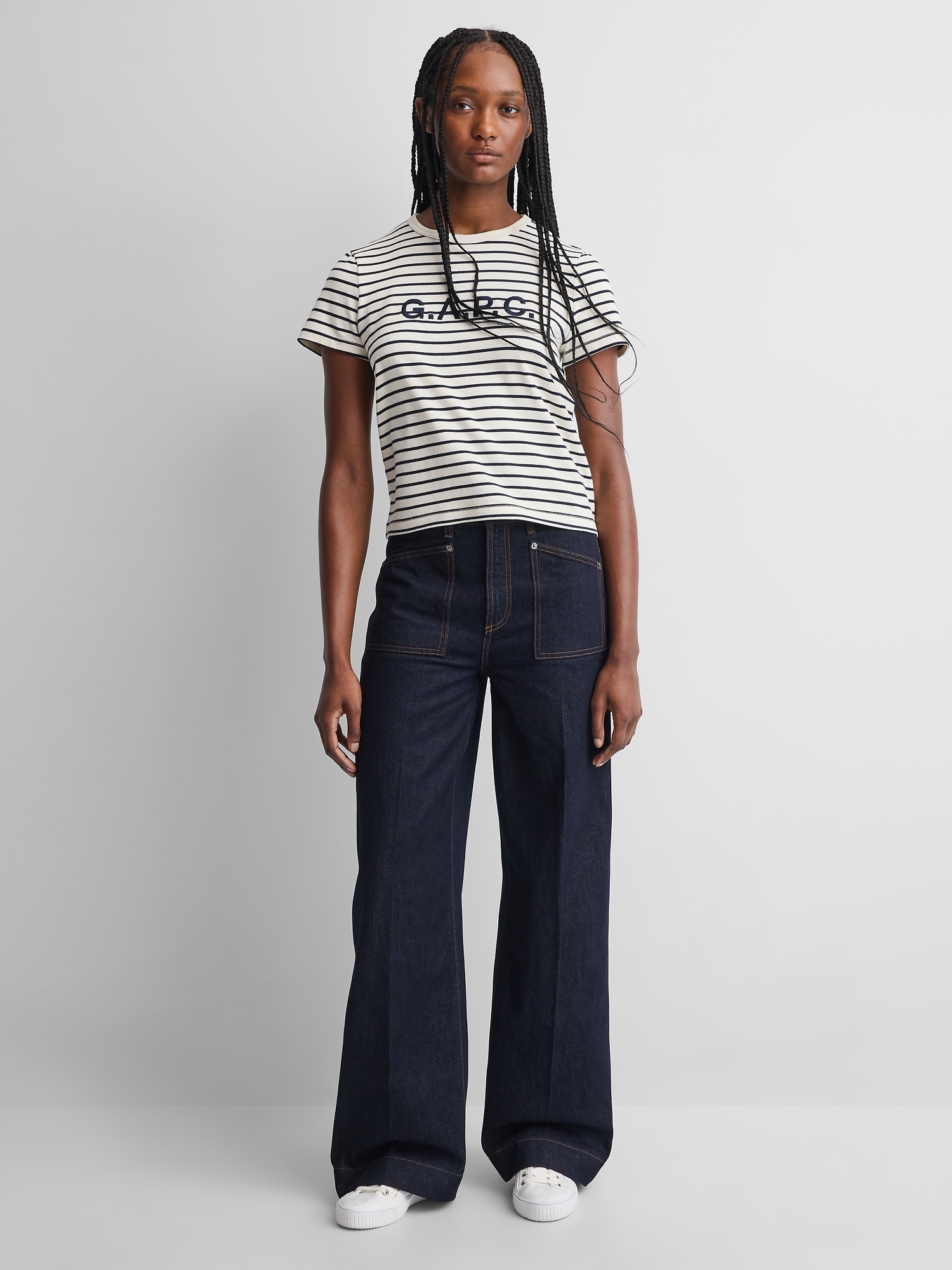 × A.P.C. High Rise Stride Jeans