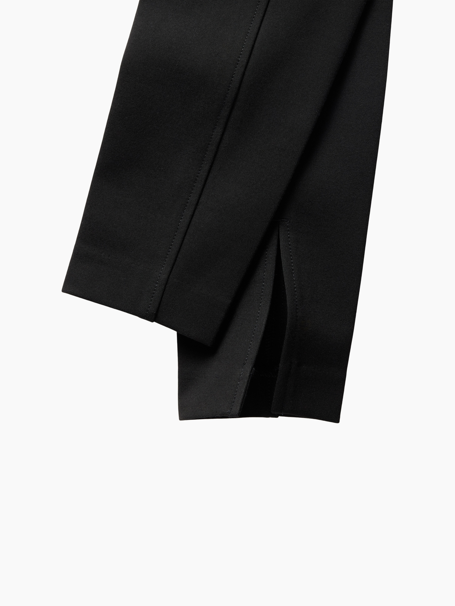 × Victoria Beckham Mid Rise Split-Hem Ponte Pants