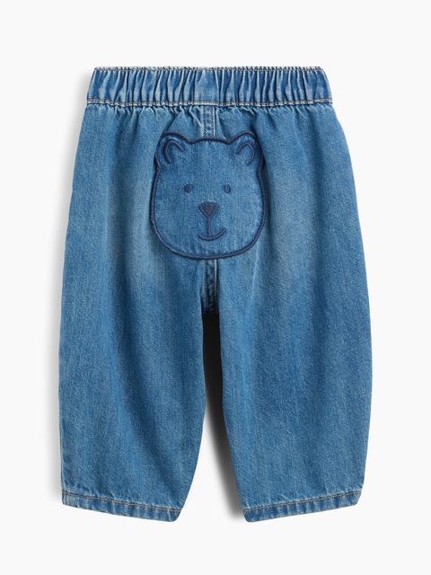 JEAN COUPE BARIL À TAILLE EXTENSIBLE À MOTIF DE L'OURSON BRANNAN POUR BÉBÉ