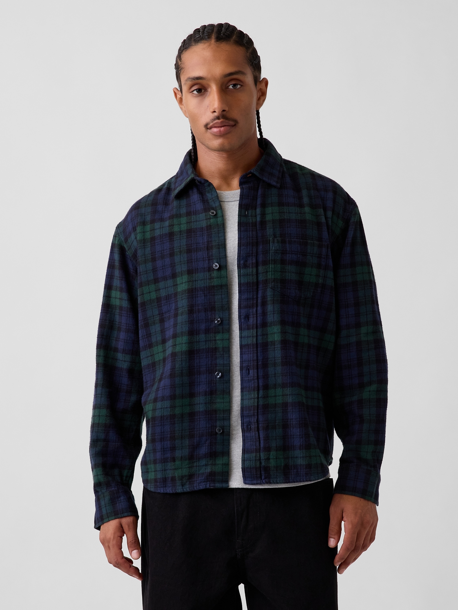 Relaxed Flannel Shirt