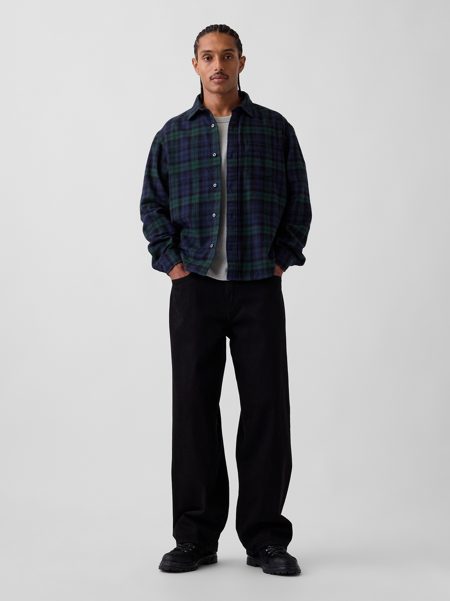 Relaxed Flannel Shirt