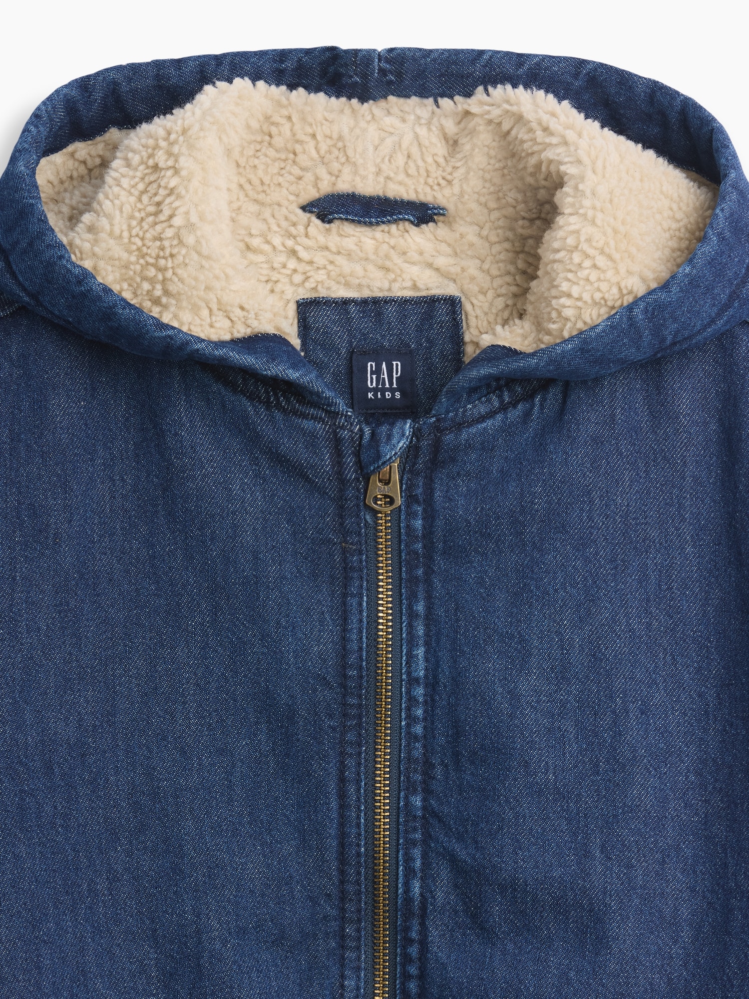 Veste en toile à capuchon doublure sherpa pour Enfant