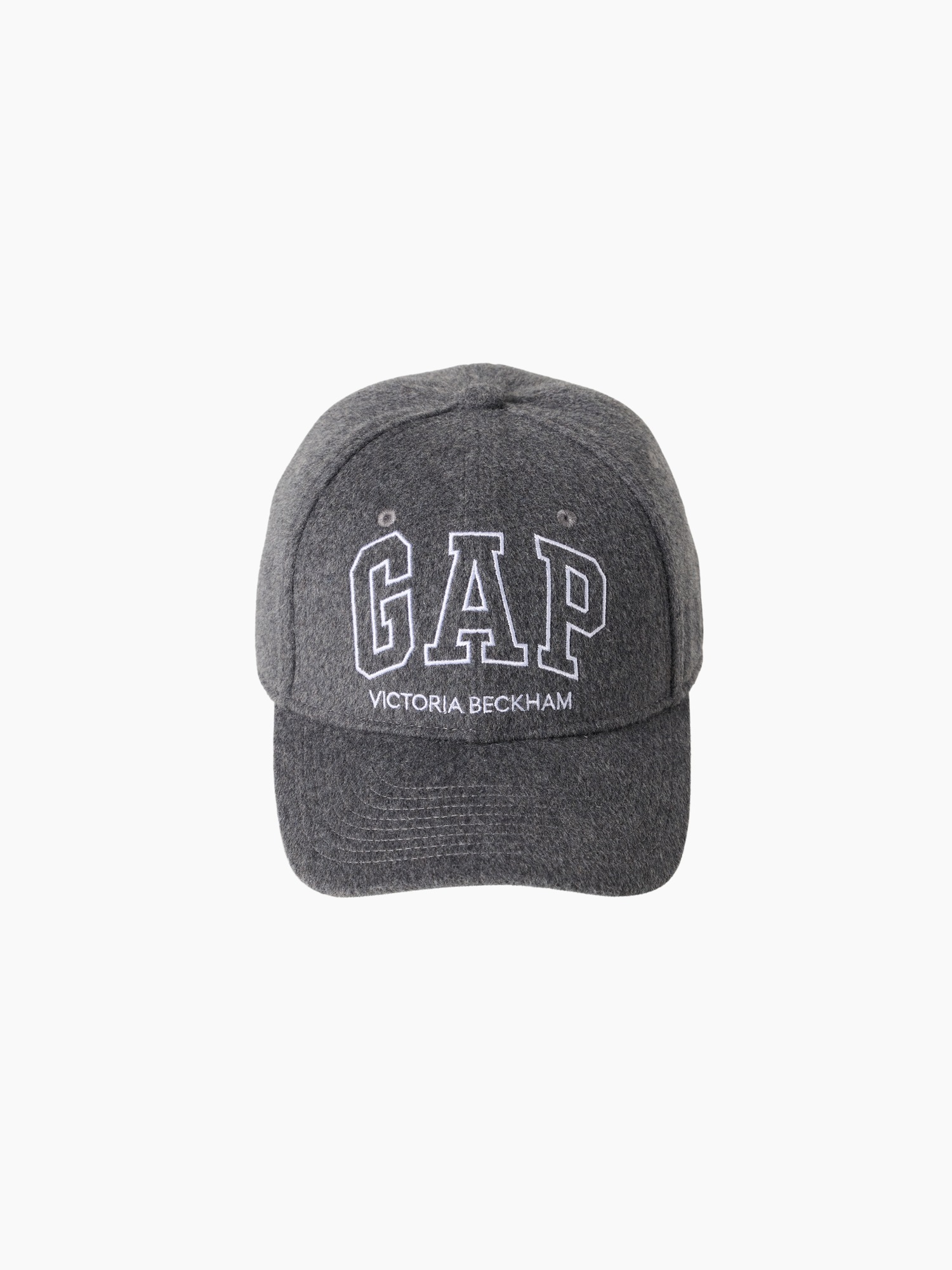 × Victoria Beckham Wool-Blend Logo Baseball Hat