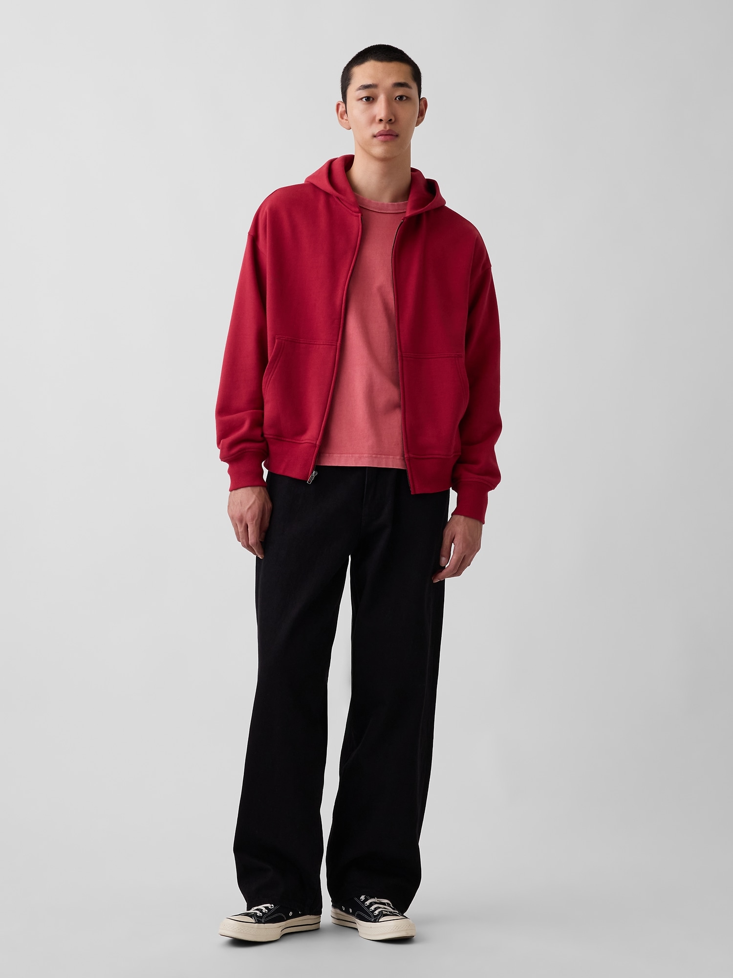 Adult Heavyweight Oversized Zip Hoodie