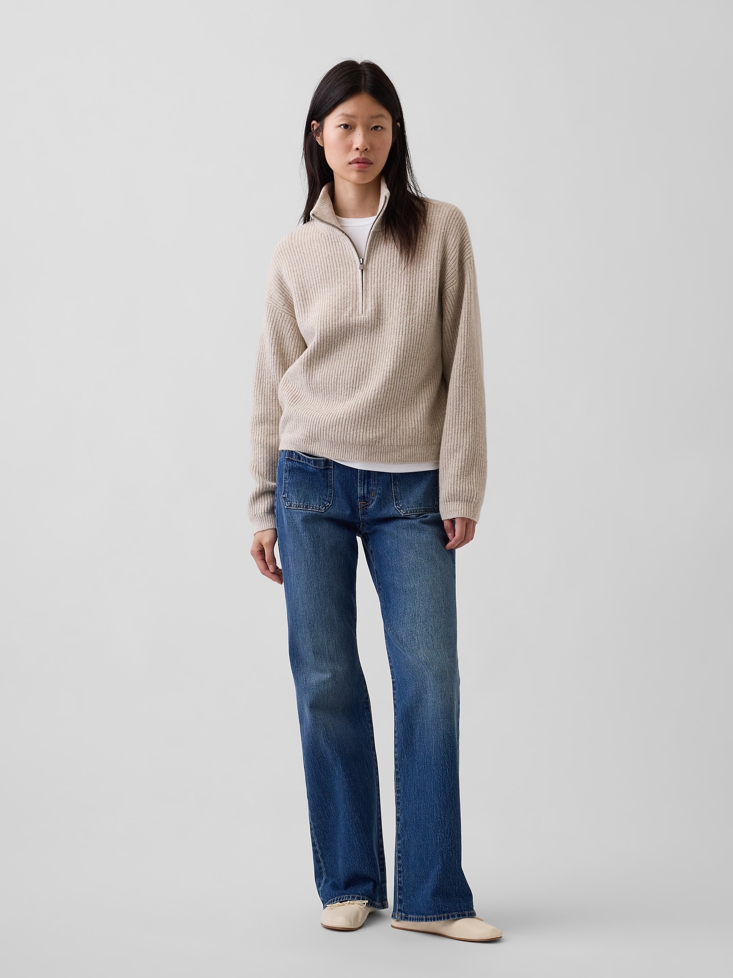 CashSoft Oversized Half-Zip Pullover