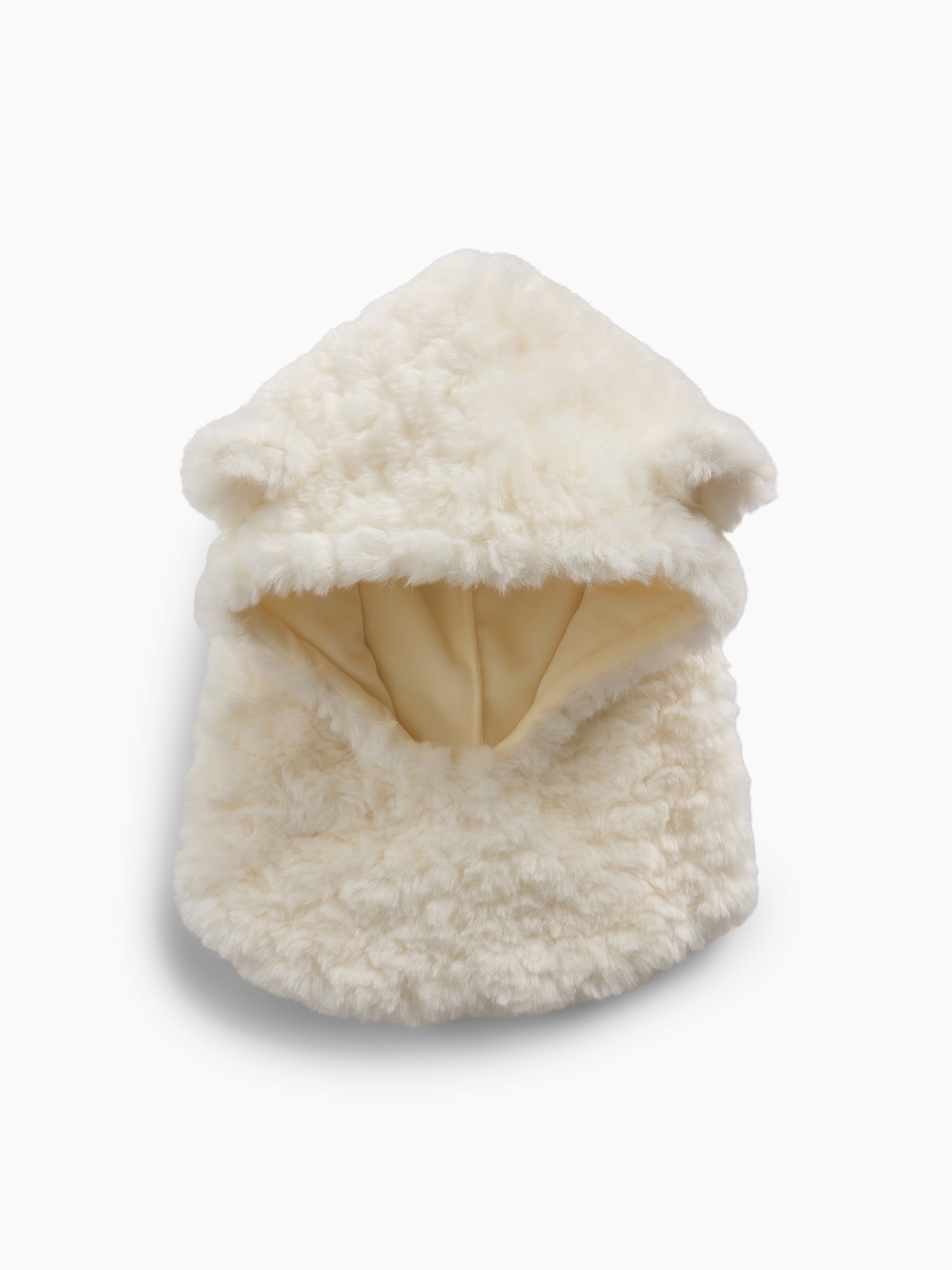 Cagoule en sherpa à oreilles d’ourson pour Bébé et Tout-petit