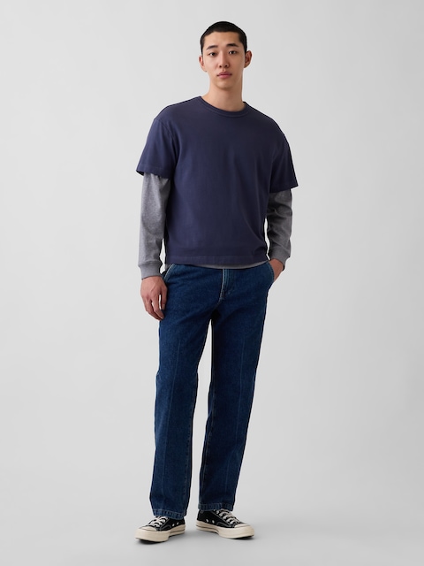 JEAN COUPE TAILLEUR DROITE DÉCONTRACTÉE
