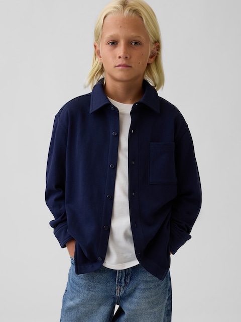 Kids VintageSoft Terry Button-Front Shirt