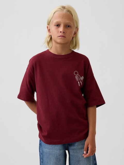 Kids Heavyweight Oversized Graphic T-Shirt