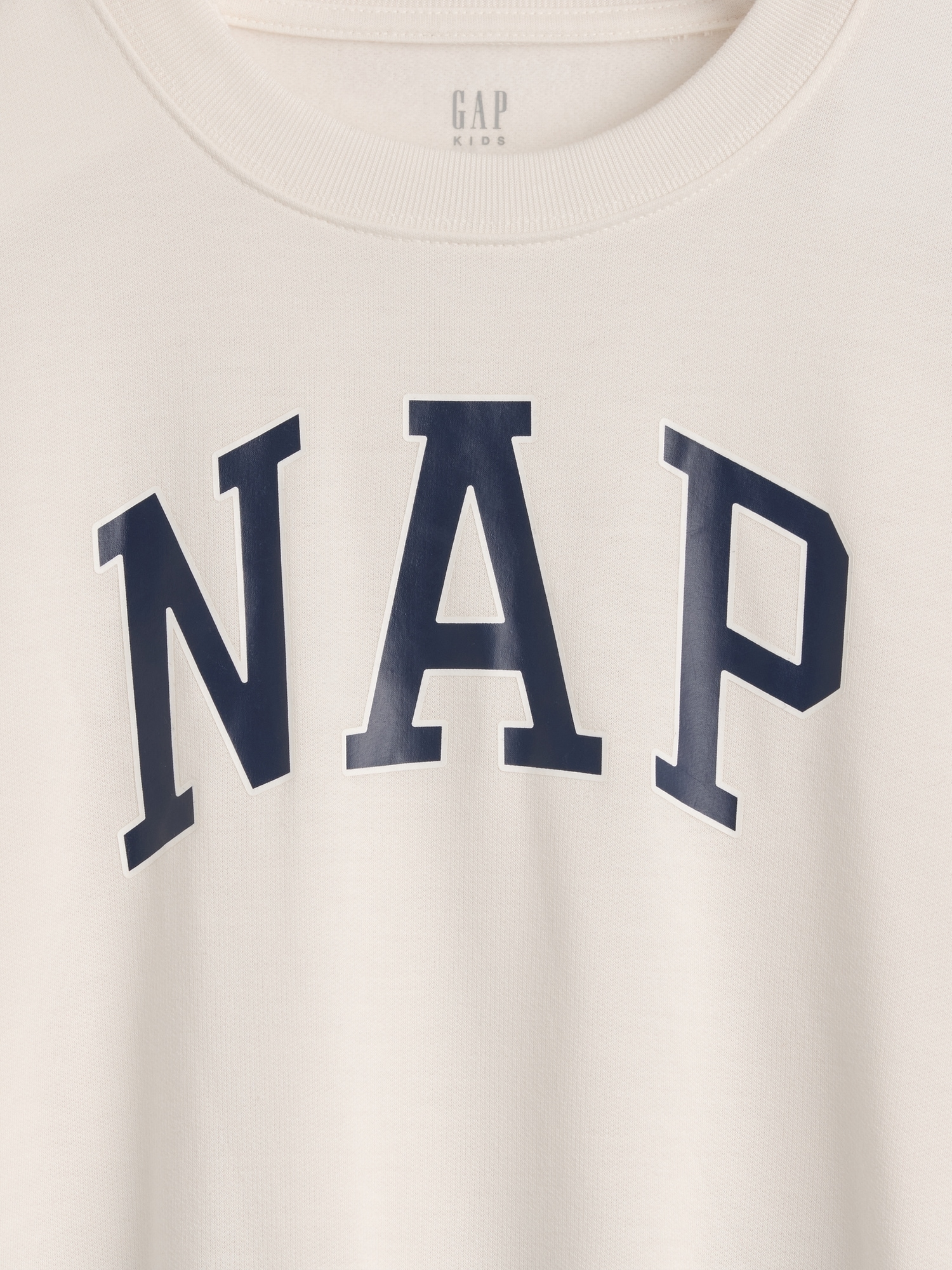 Chandail en coton ouaté de pyjama à logo NAP matière recyclée pour Enfant