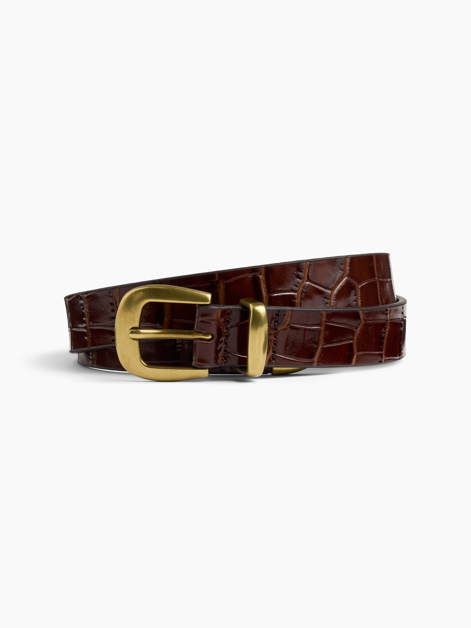 Crocodile Leather Belt