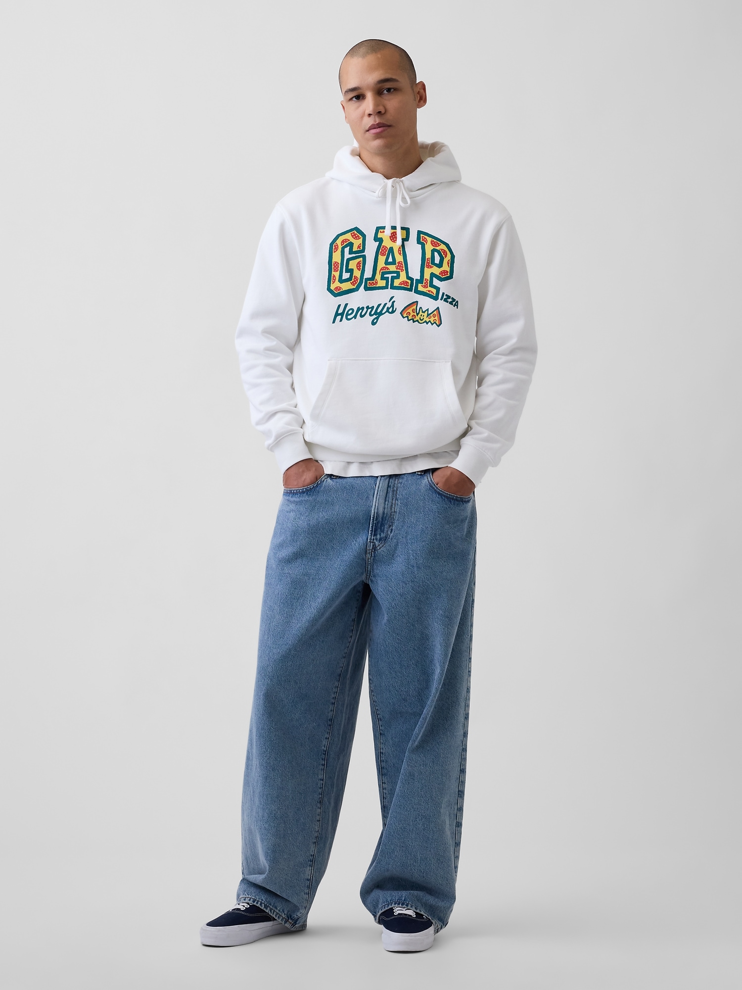 Adult Heavyweight Logo Hoodie by Henry's Pizza