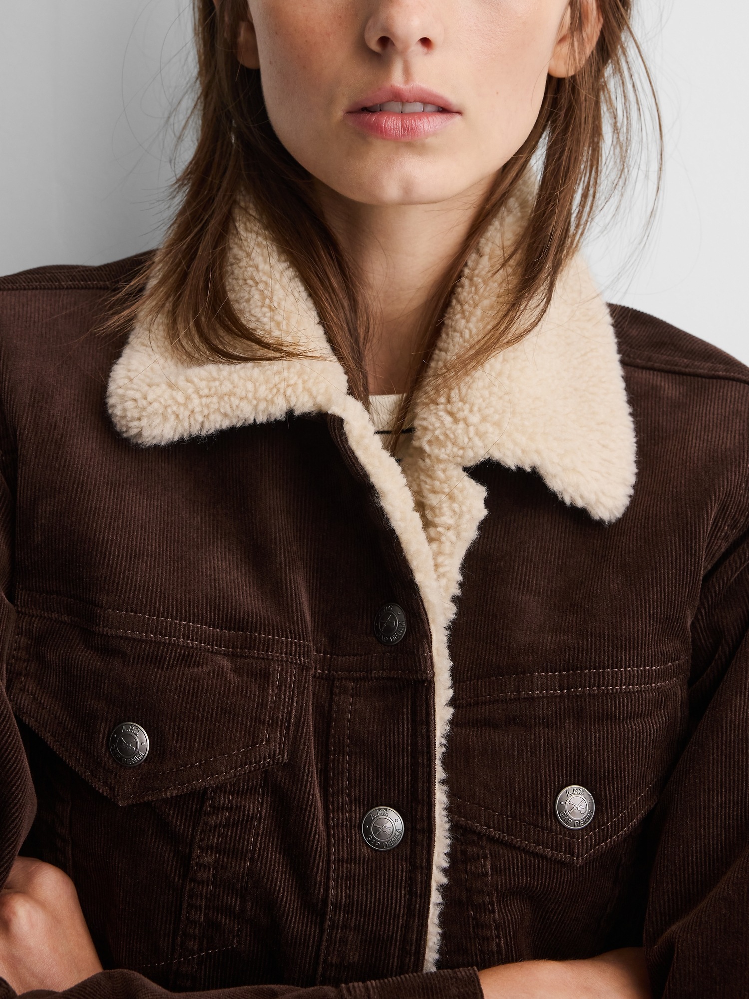 × A.P.C. Icon Corduroy Crop Jacket