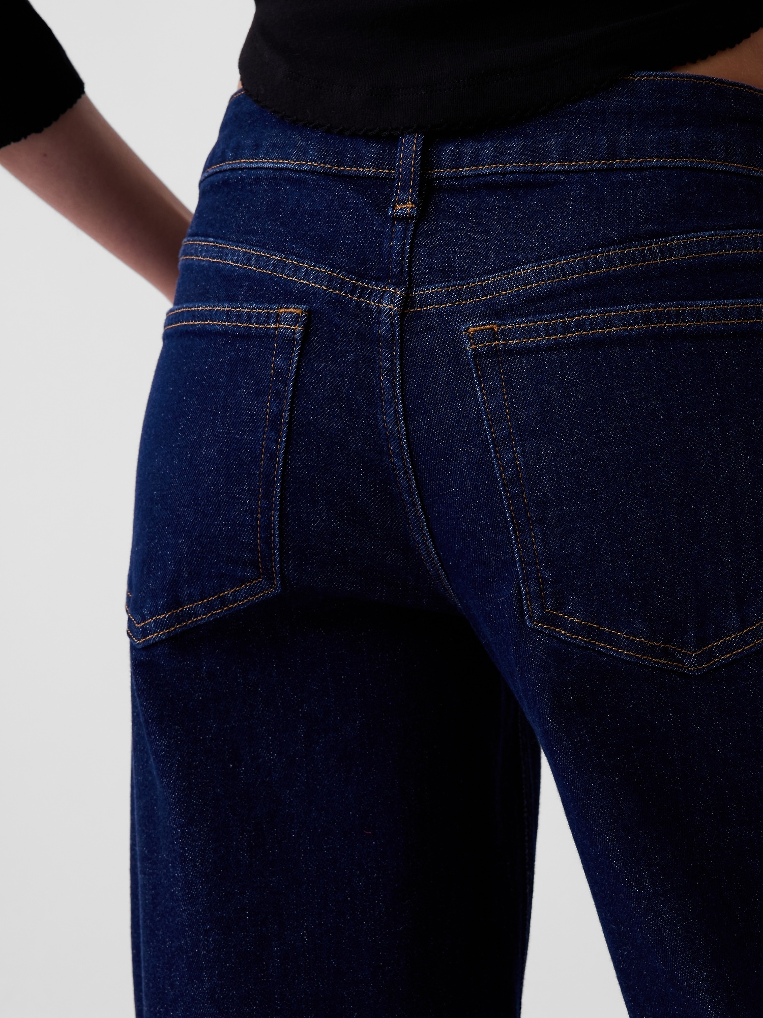 Low Rise Stride Wide-Leg Jeans