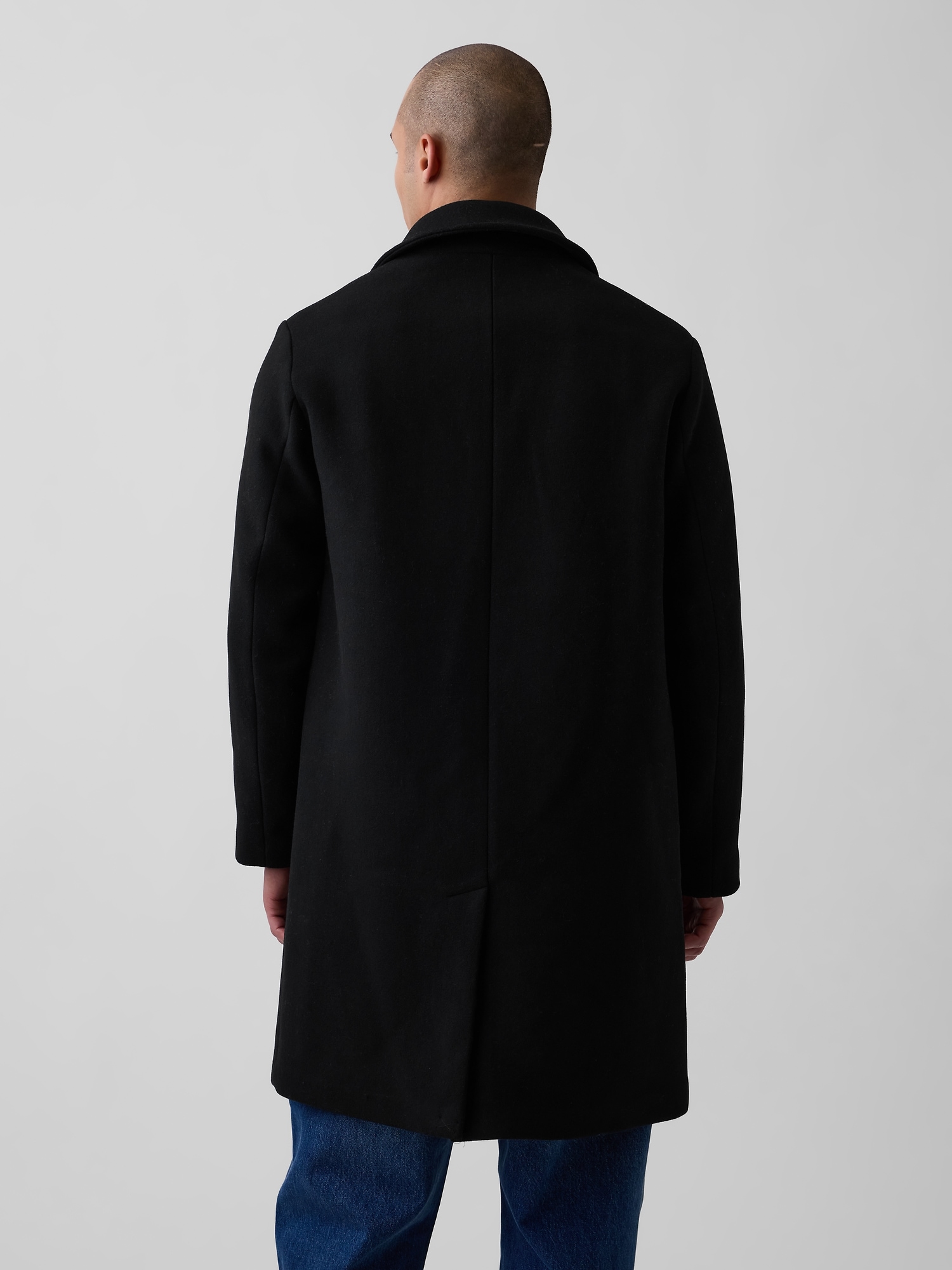 Wool-Blend Car Coat