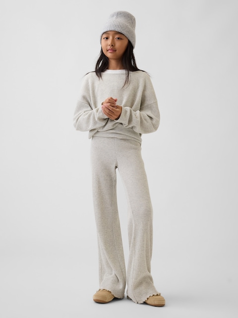 LEGGING ÉVASÉ GAUFRÉ À TAILLE RABATTABLE POUR ENFANT